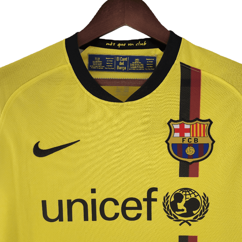 Barcelona Retro Long Sleeve 08/09 Away (Free Personalisation)