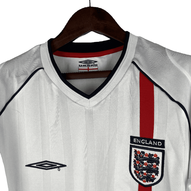 England Retro Long Sleeve 2002 Home (Free Personalisation)