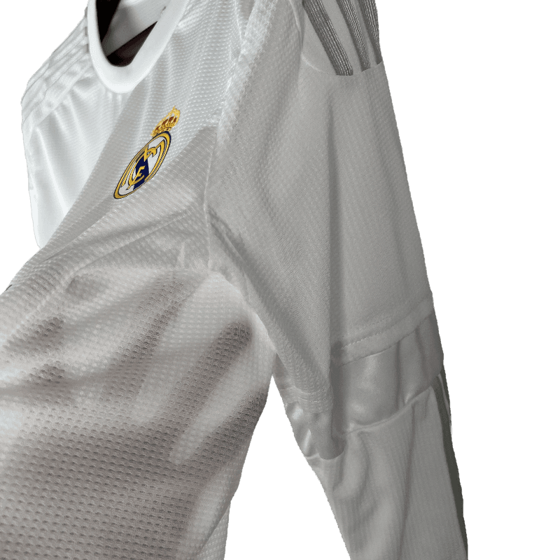 Real Madrid Retro 15/16 Long Sleeve Home (Free Personalisation)