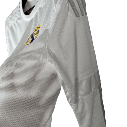 Real Madrid Retro 15/16 Long Sleeve Home (Free Personalisation)