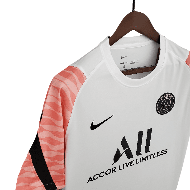 PSG 2021/22 Training Suit White Pink (Free Personalisation)
