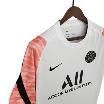 PSG 2021/22 Training Suit White Pink (Free Personalisation)