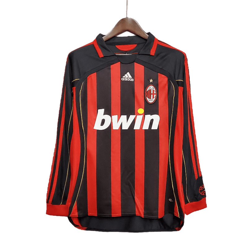 AC Milan Retro 06/07 Long Sleeve Home (Free Personalisation)