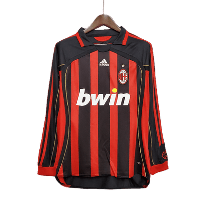 AC Milan Retro 06/07 Long Sleeve Home (Free Personalisation)
