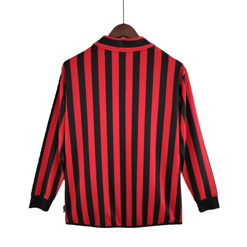 AC Milan Retro 1999/2000 Long Sleeve Home (Free Personalisation)