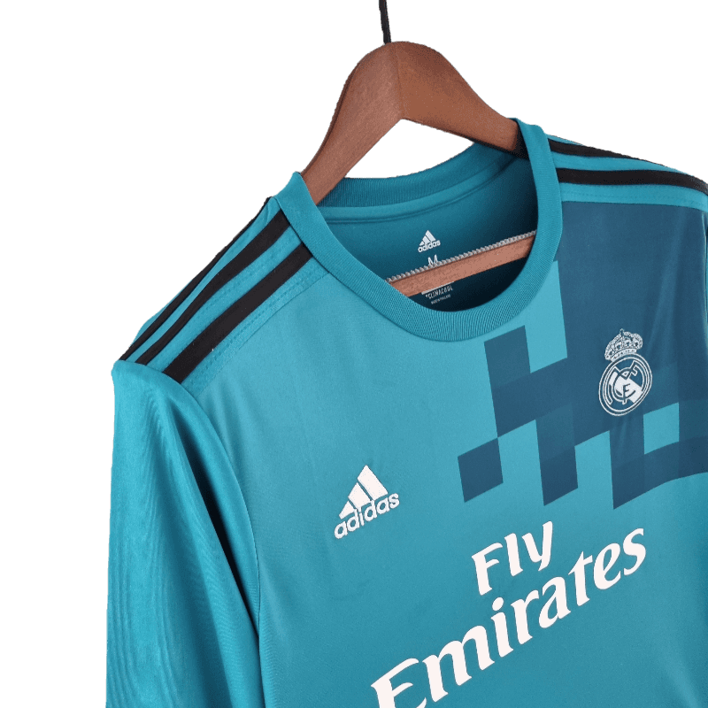 Real Madrid Retro 2017/18 Long Sleeve Third Away (Free Personalisation)