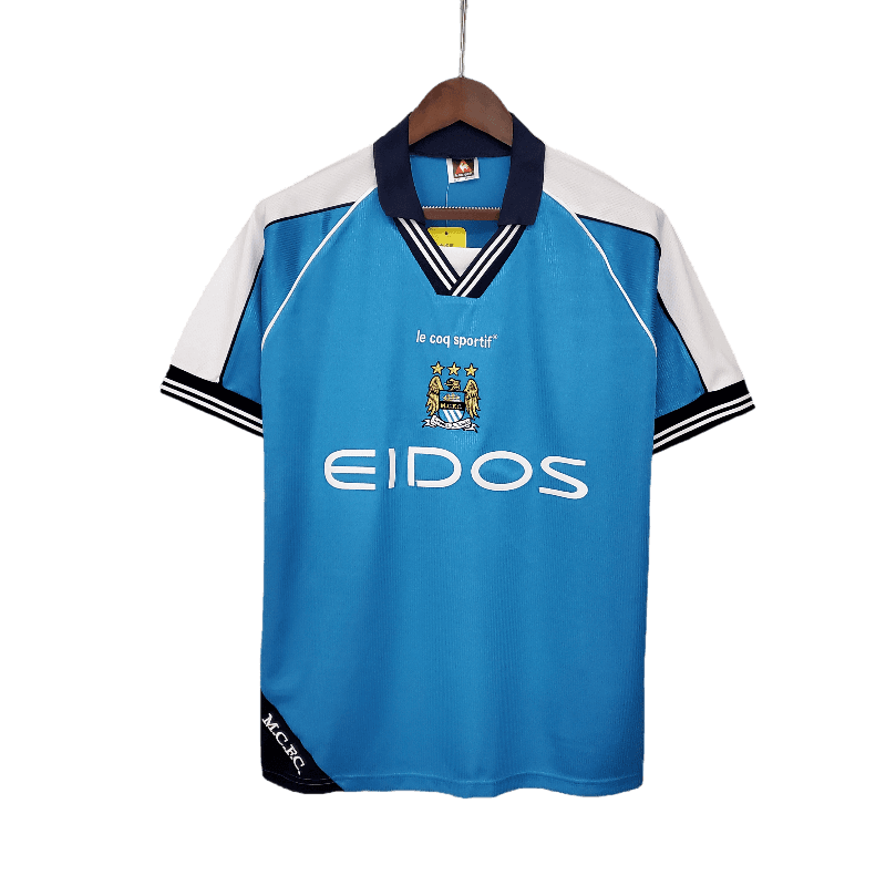 Manchester City Retro 1999/01 Home (Free Personalisation) (Free Personalisation)