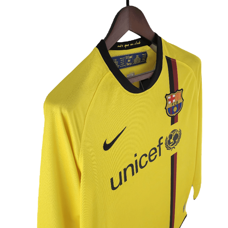 Barcelona Retro Long Sleeve 08/09 Away (Free Personalisation)