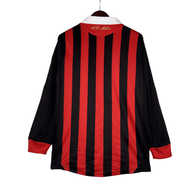 AC Milan Retro 2009/10 Long Sleeve Home (Free Personalisation)