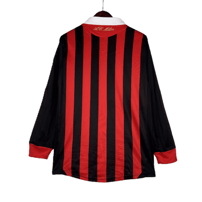 AC Milan Retro 2009/10 Long Sleeve Home (Free Personalisation)