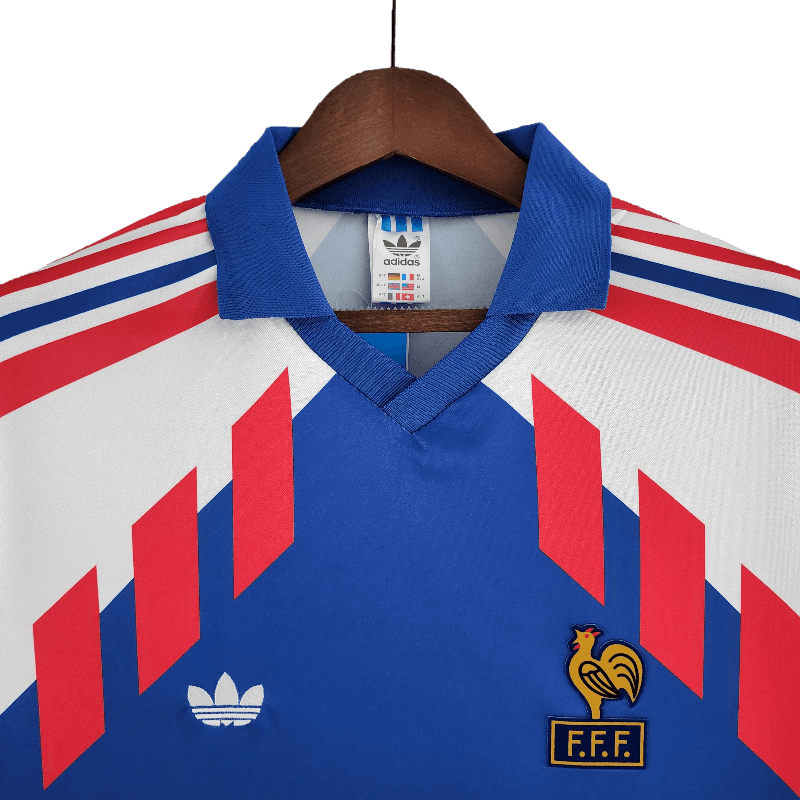 France Retro Long Sleeve 1988/90 Home (Free Personalisation)