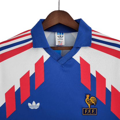 France Retro Long Sleeve 1988/90 Home (Free Personalisation)