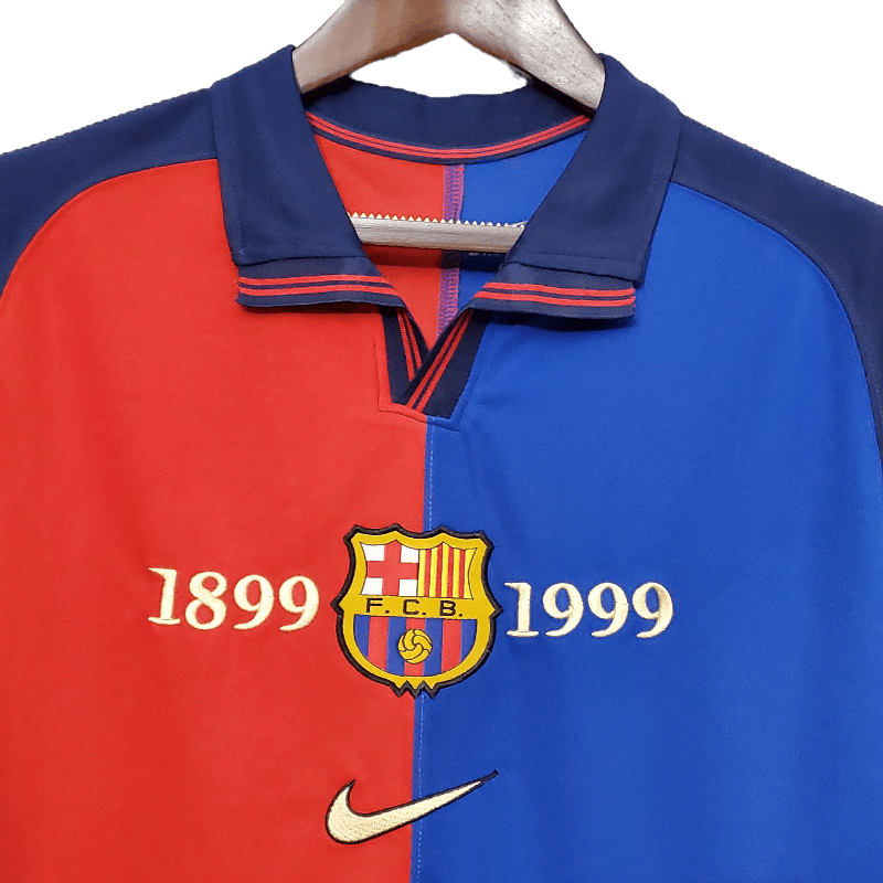 Barcelona Retro 99/00 Home (100th Anniversary) (Free Personalisation)