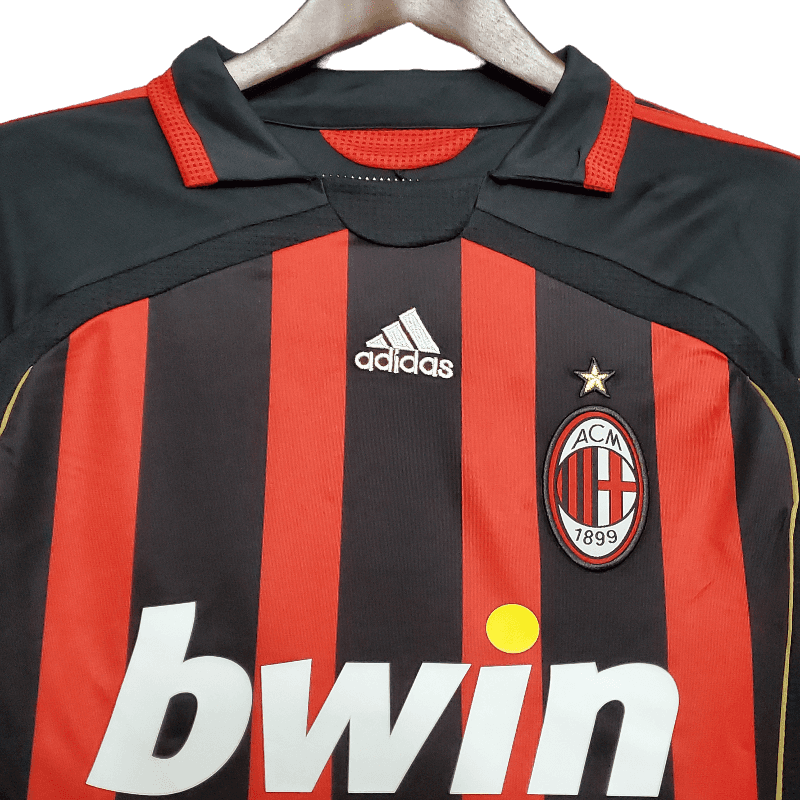 AC Milan Retro 06/07 Long Sleeve Home (Free Personalisation)