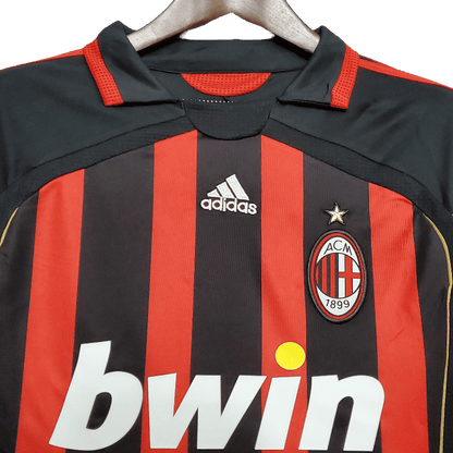 AC Milan Retro 06/07 Long Sleeve Home (Free Personalisation)