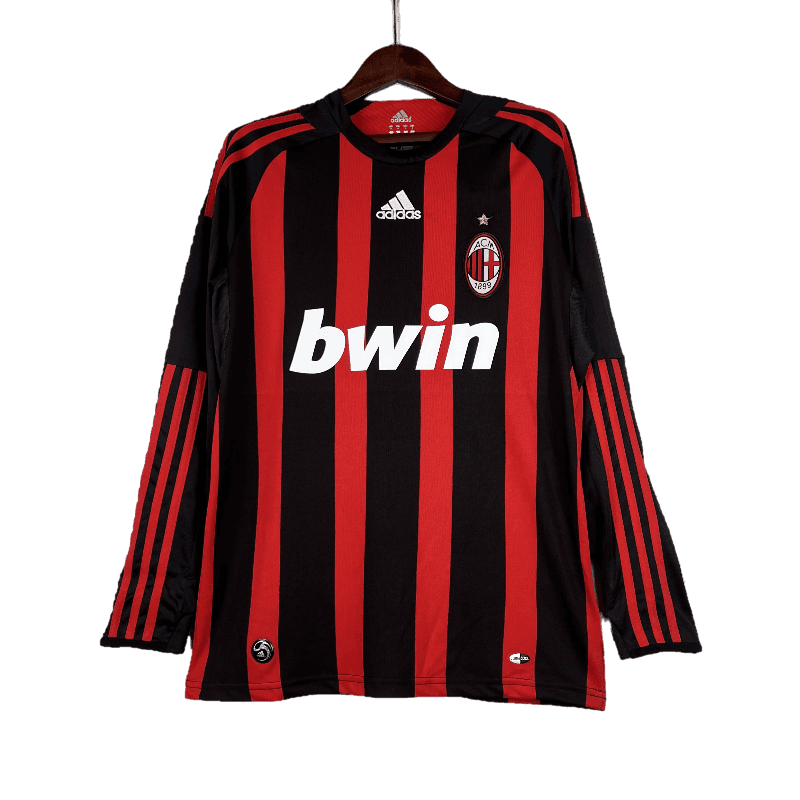 AC Milan Retro 2008/09 Long Sleeve Home (Free Personalisation)
