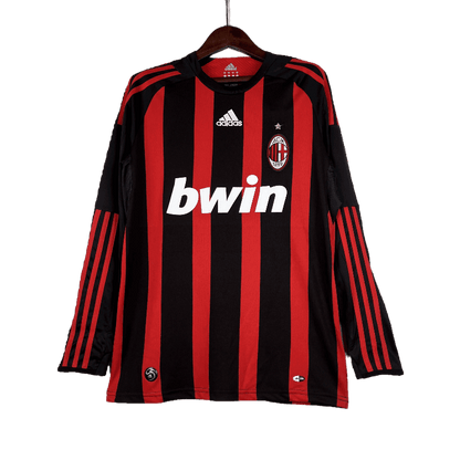 AC Milan Retro 2008/09 Long Sleeve Home (Free Personalisation)