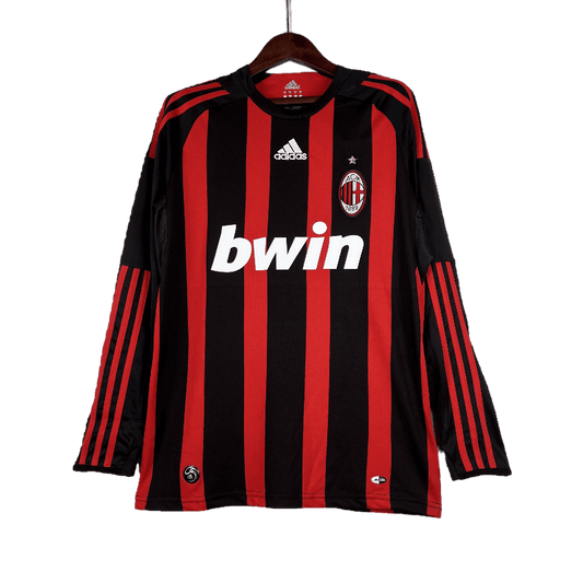 AC Milan Retro 2008/09 Long Sleeve Home (Free Personalisation)