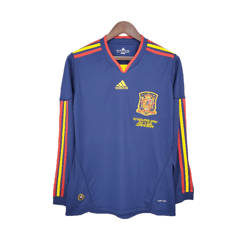 Spain Retro 2010 Long Sleeve Away (Free Personalisation)