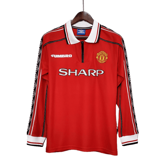 Manchester United Retro Long-Sleeved 1998/99 Home (Free Personalisation)
