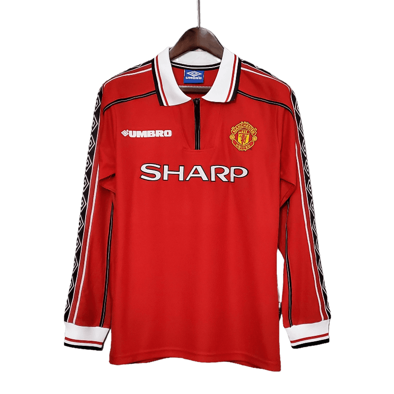 Manchester United Retro Long-Sleeved 1998/99 Home (Free Personalisation)