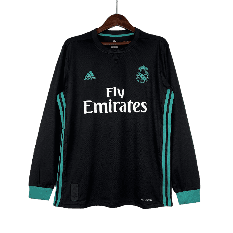 Real Madrid Retro 2017/18 Away Long Sleeve (Free Personalisation)