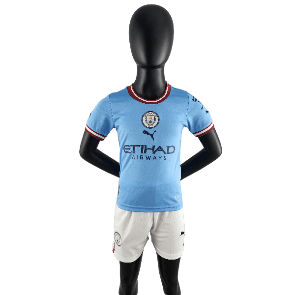 Manchester City 22/23 Kids Home Kit (Free Personalisation)