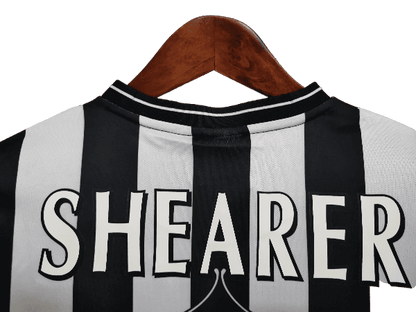 Newcastle Retro 97/99 Home Long Sleeve With Patch And Fonts (Free Personalisation)