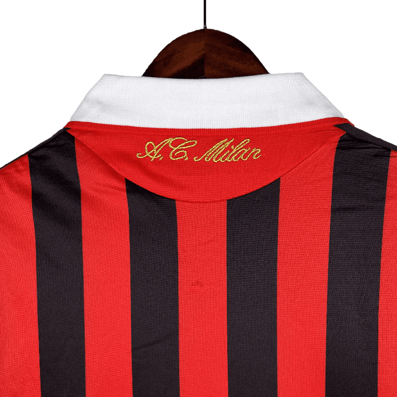 AC Milan Retro 2009/10 Long Sleeve Home (Free Personalisation)