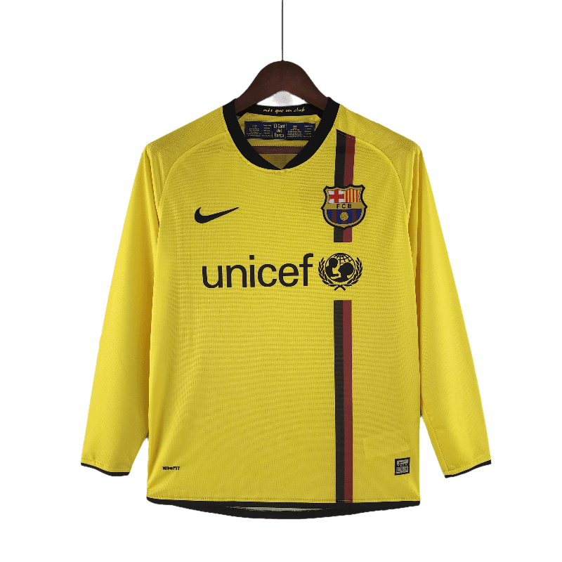 Barcelona Retro Long Sleeve 08/09 Away (Free Personalisation)