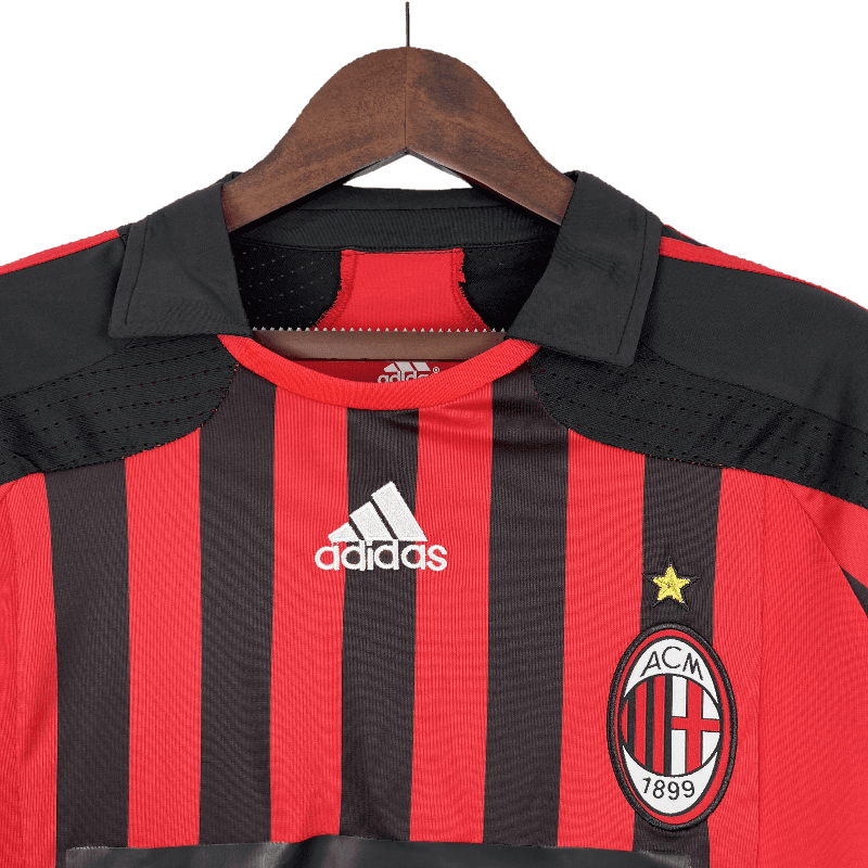 AC Milan Retro 2007/08 Long Sleeve Home (Free Personalisation)