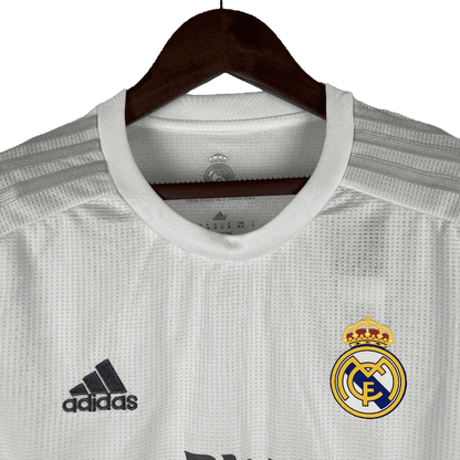 Real Madrid Retro 15/16 Long Sleeve Home (Free Personalisation)