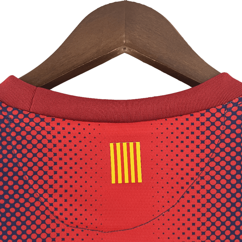 Barcelona Retro Long Sleeve 12/13 Home (Free Personalisation)