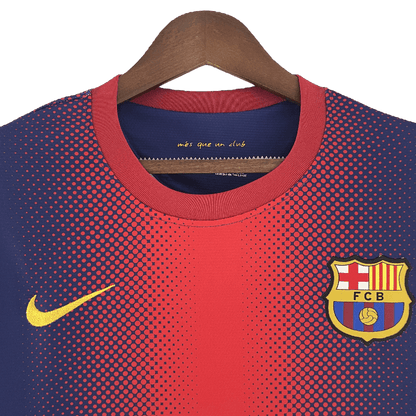 Barcelona Retro Long Sleeve 12/13 Home (Free Personalisation)