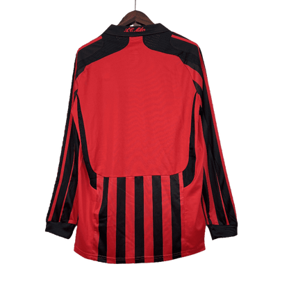 AC Milan Retro 2007/08 Long Sleeve Home (Free Personalisation)