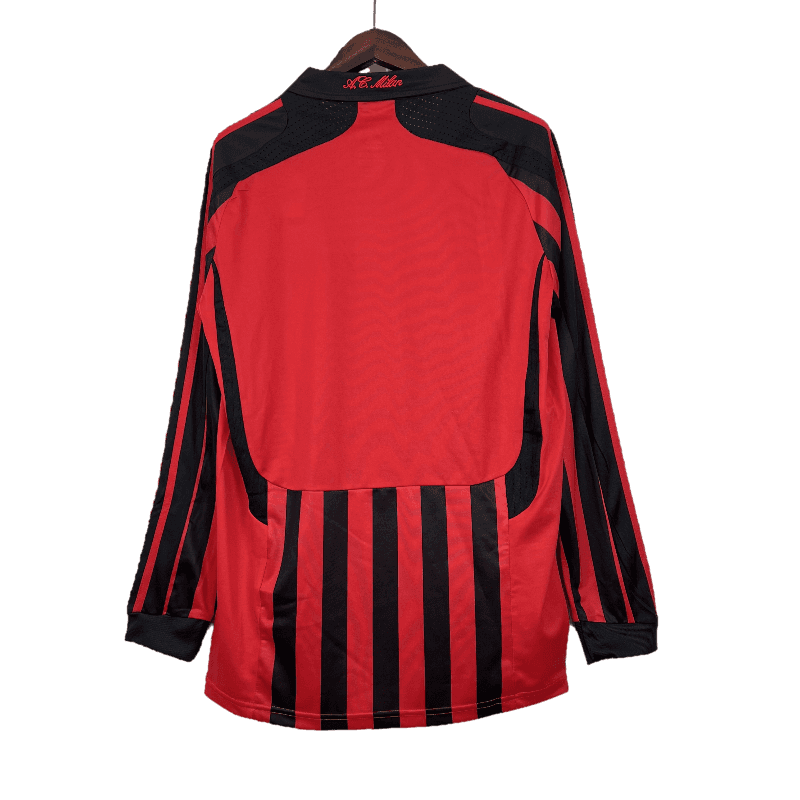 AC Milan Retro 2007/08 Long Sleeve Home (Free Personalisation)