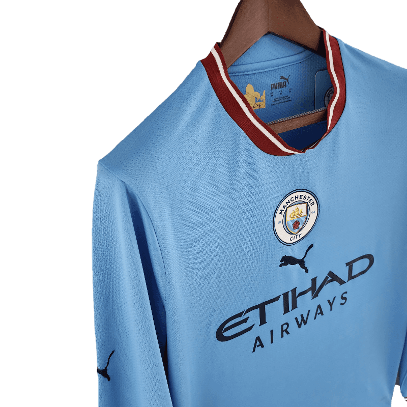 Manchester City 2022/23 Long Sleeve Home (Free Personalisation)