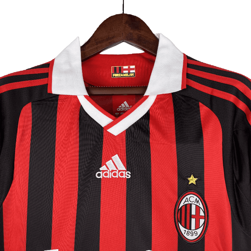 AC Milan Retro 2009/10 Long Sleeve Home (Free Personalisation)