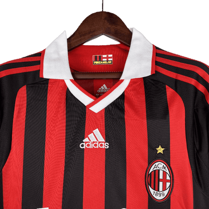 AC Milan Retro 2009/10 Long Sleeve Home (Free Personalisation)