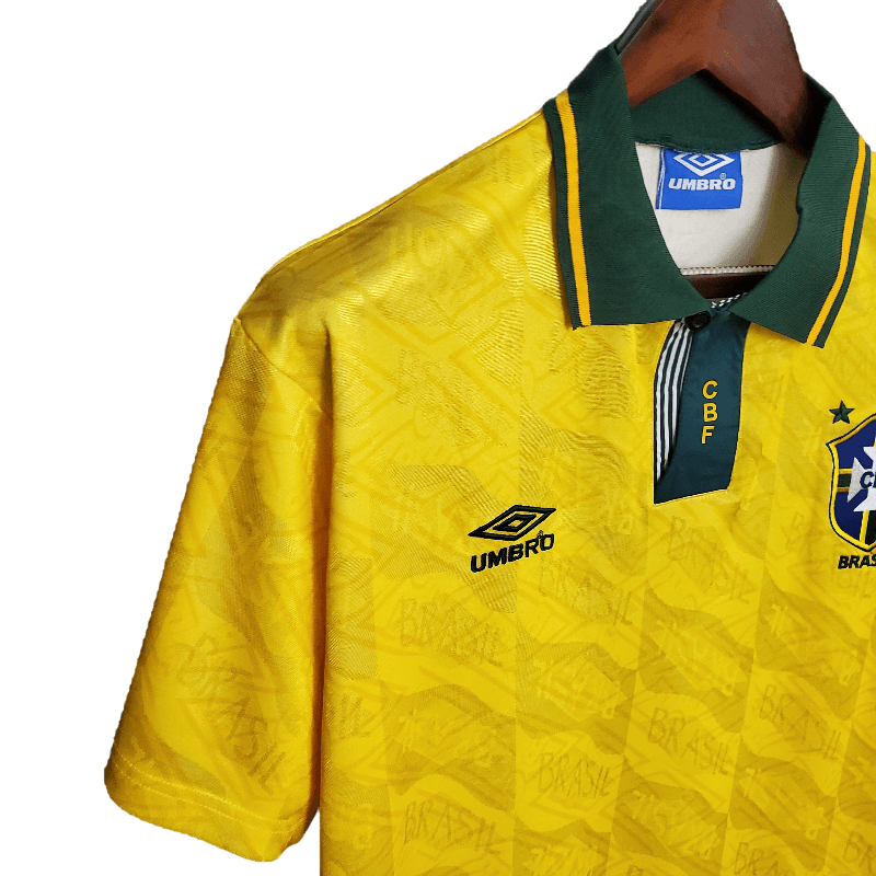 Brazil Retro 1991/93 Home (Free Personalisation)