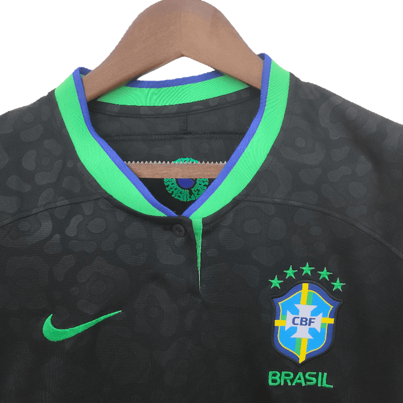 Brazil 2022 Women Black (Free Personalisation)