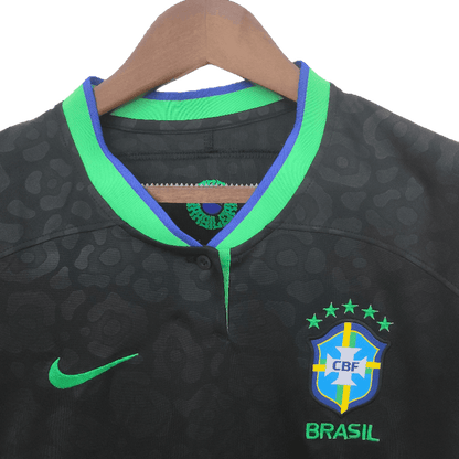 Brazil 2022 Women Black (Free Personalisation)