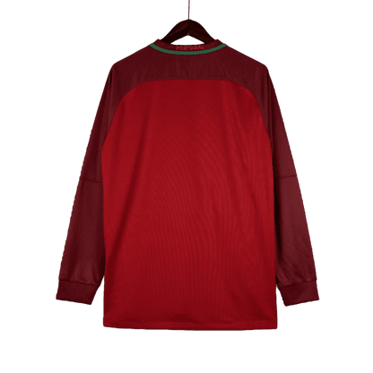 Portugal Retro 2016 Long Sleeve Home (Free Personalisation)
