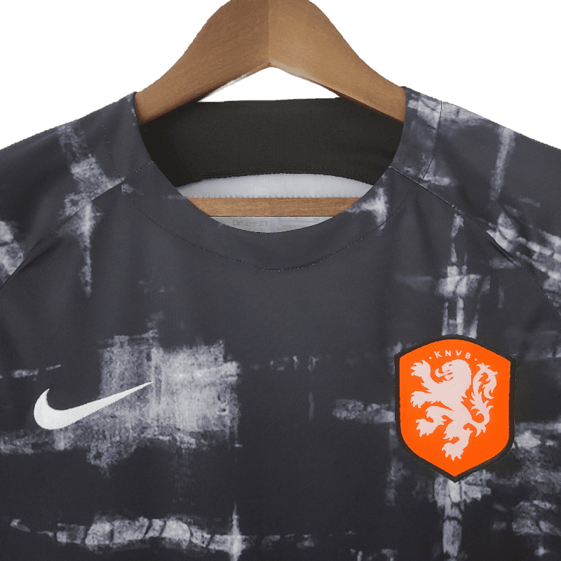 Netherlands 2022 Training Wear Black (Free Personalisation)