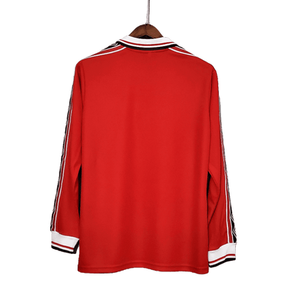 Manchester United Retro Long-Sleeved 1998/99 Home (Free Personalisation)