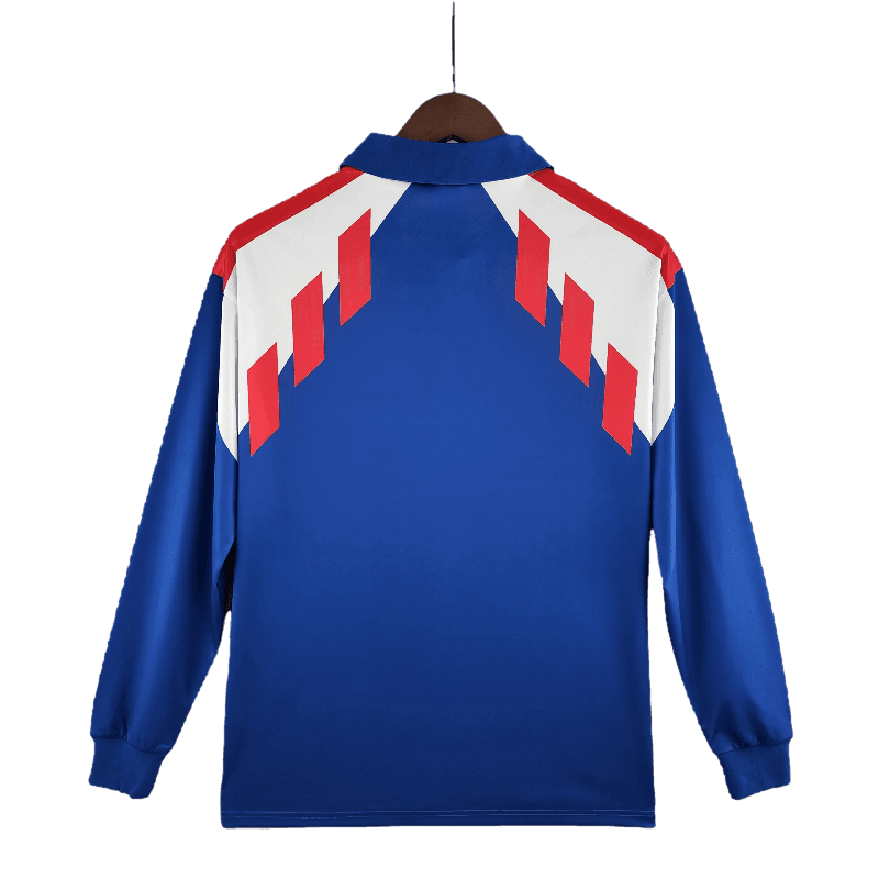 France Retro Long Sleeve 1988/90 Home (Free Personalisation)
