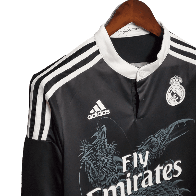 Real Madrid Retro Long Sleeve 2014/15 Third (Free Personalisation)