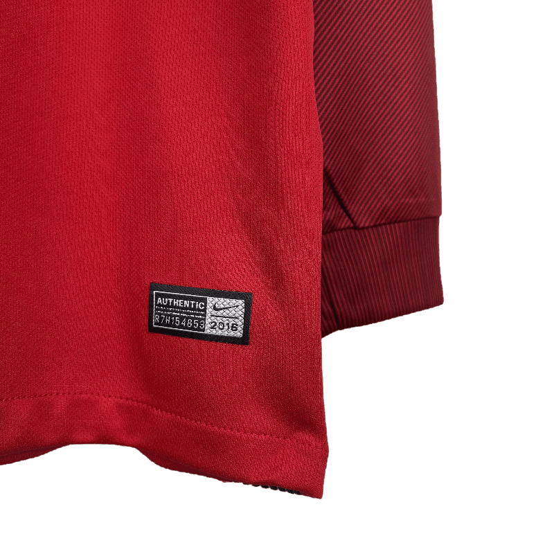 Portugal Retro 2016 Long Sleeve Home (Free Personalisation)