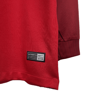 Portugal Retro 2016 Long Sleeve Home (Free Personalisation)