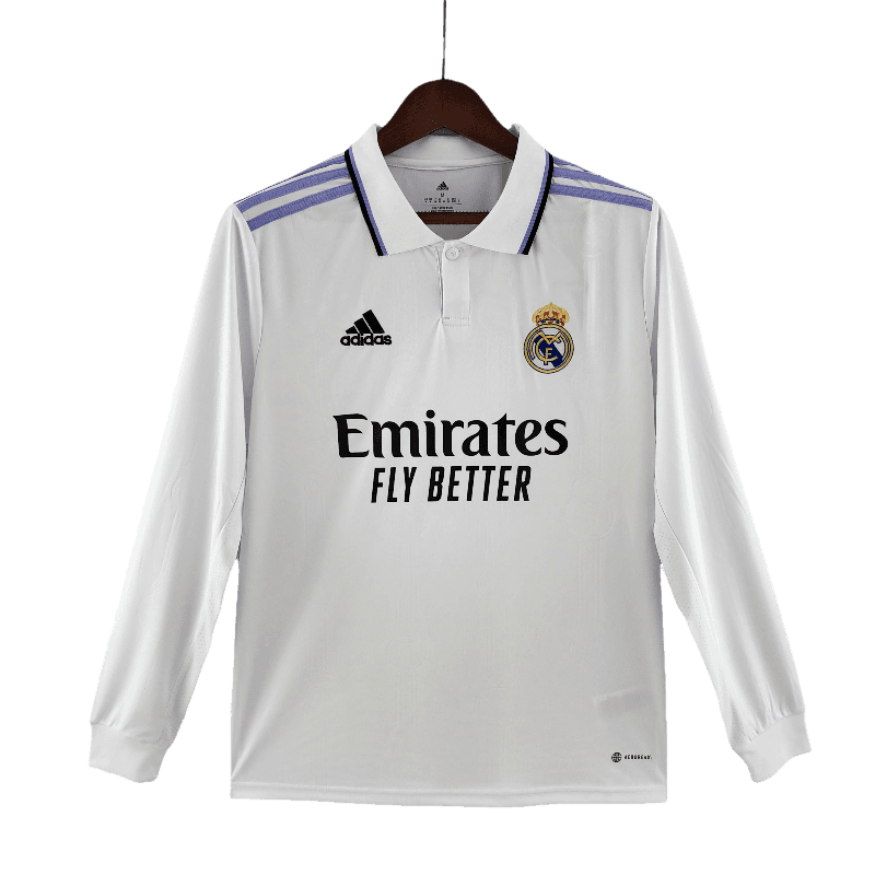 Real Madrid 2022/23 Long Sleeve Home (Free Personalisation)